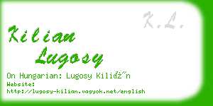 kilian lugosy business card